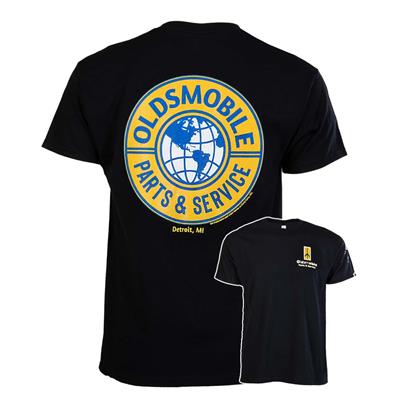 Oldsmobile Parts And Service T-Shirt Black MEDIUM - Click Image to Close