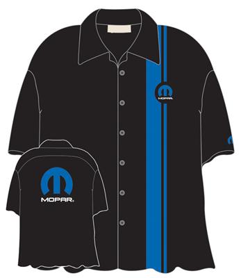 Mopar M Logo Crew Shirt Black LARGE - Click Image to Close