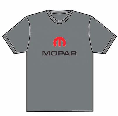 Mopar 1964 Logo T-Shirt Grey LARGE - Click Image to Close