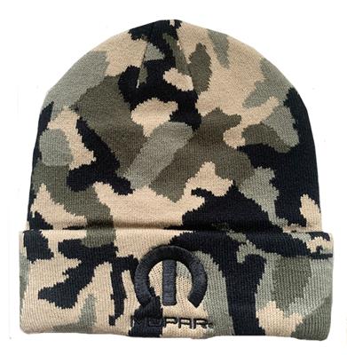 Mopar Logo Beanie Camo - Click Image to Close