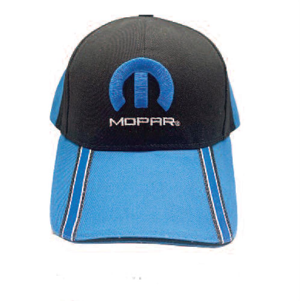 Mopar Stripe Cap Black/Blue - Click Image to Close