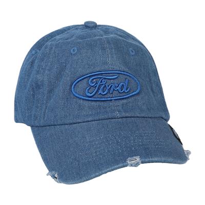 Ford Logo Denim Cap Blue - Click Image to Close