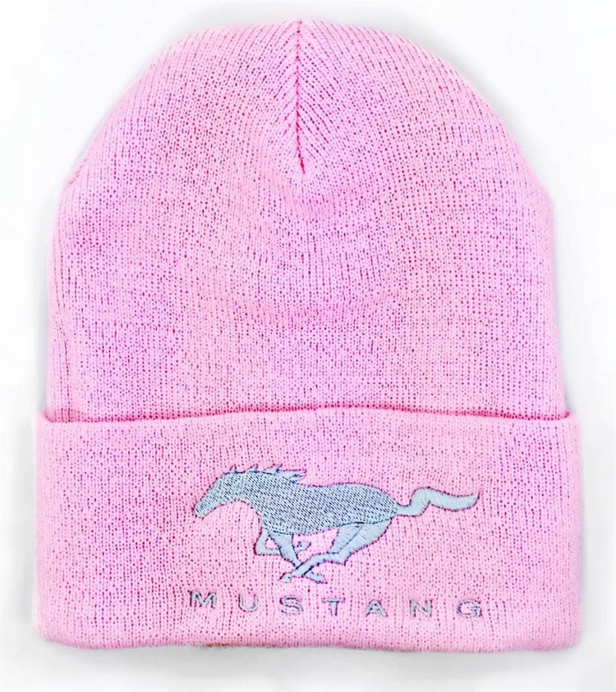 Ford Mustang Pony Beanie Pink - Click Image to Close