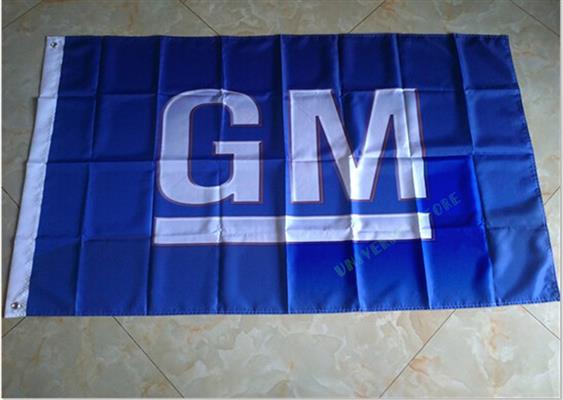 General Motors GM Flag Blue 150x90cm - Click Image to Close