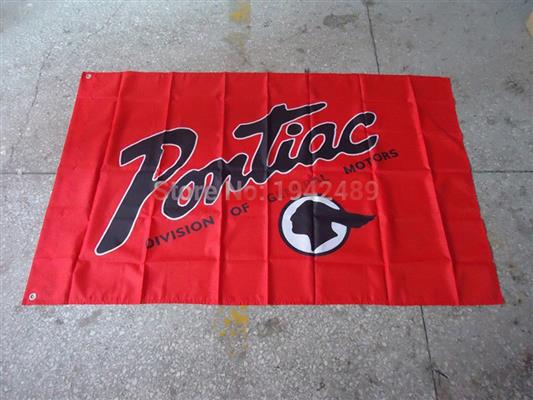 Pontiac Logo Flag 150x90cm - Click Image to Close