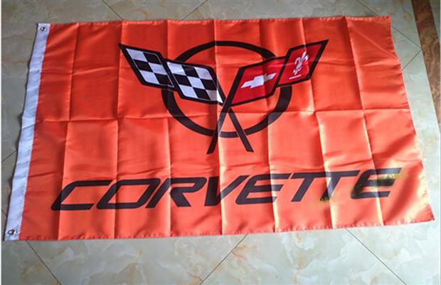 Chevrolet Bowtie On Red Flag 150x90cm - Click Image to Close