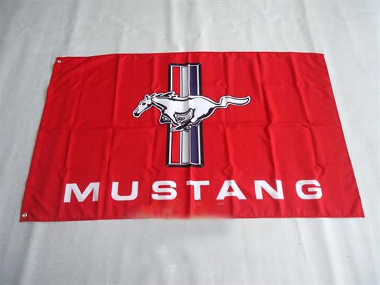 Mustang Flag Red 150x90cm - Click Image to Close