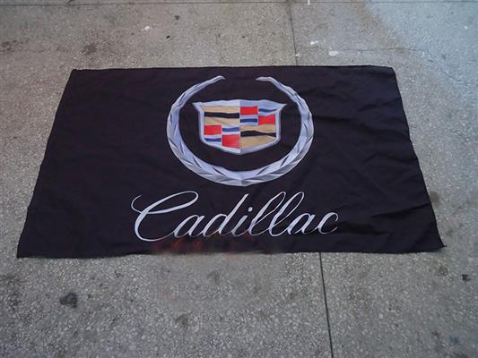 Cadillac Flag Black 150x90cm - Click Image to Close