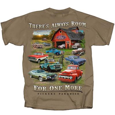 Ford Pickers Paradise T-Shirt Brown LARGE - Click Image to Close