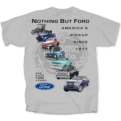 Nothing But Ford - Americas Pickup Since 1917 T-Shirt Grey LARGE - Click Image to Close