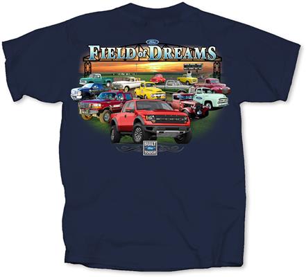 Ford Trucks Field Of Dreams T-Shirt Midnight Blue 2X-LARGE - Click Image to Close