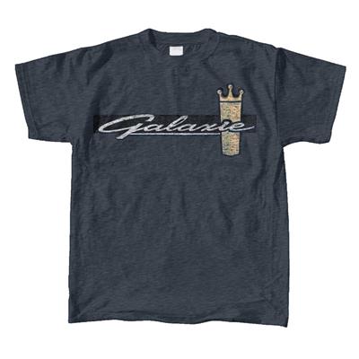 Ford Galaxie Crown T-Shirt Grey LARGE - Click Image to Close