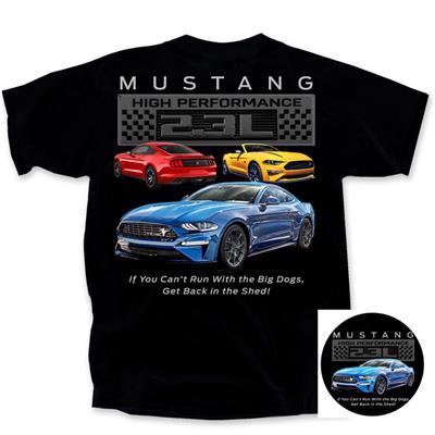 Ford Mustang 2.3 Big Dogs T-Shirt Black LARGE - Click Image to Close