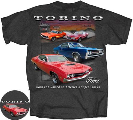 Ford Torino T-Shirt Grey 2X-LARGE DISCONTINUED - Click Image to Close