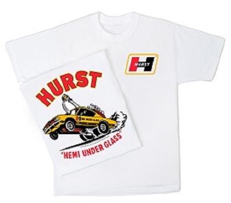 Hurst Hemi Under Glass T-Shirt White 2X-LARGE - Click Image to Close