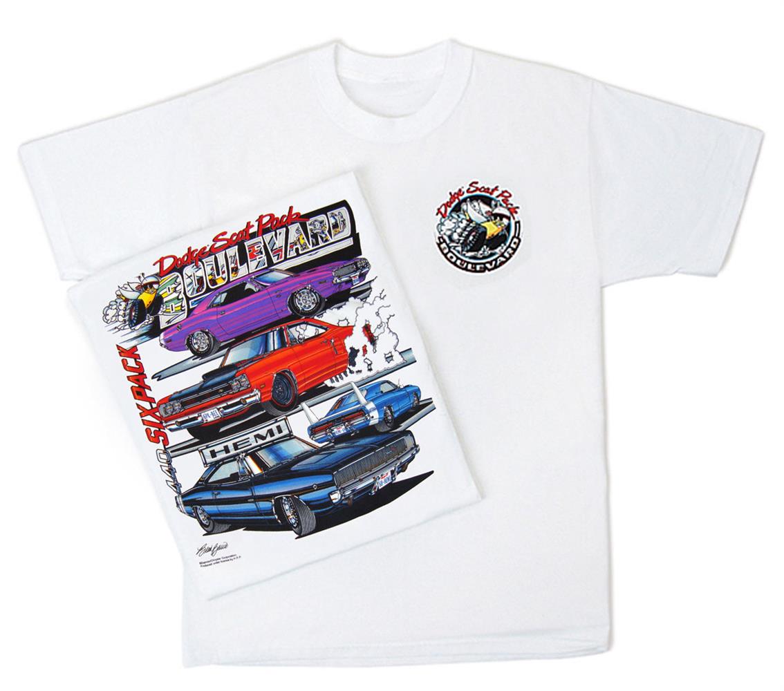 Dodge Scat Pack Boulevard T-Shirt White LARGE - Click Image to Close
