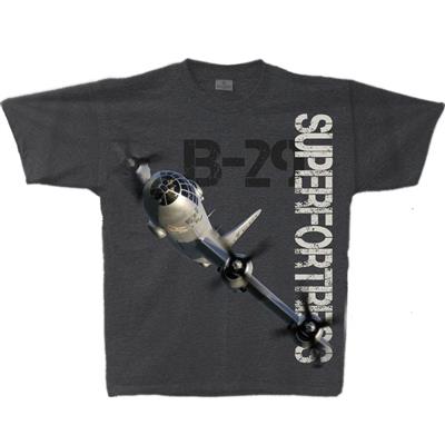 B-29 Superfortress T-Shirt Charcoal Grey LARGE - Click Image to Close