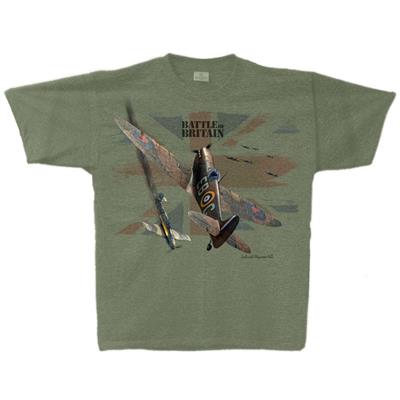 Battle Of Britain 2021 T-Shirt Green LARGE - Click Image to Close