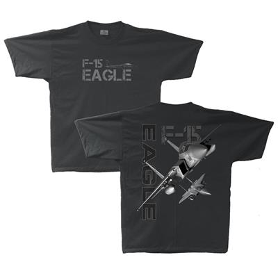 F-15 Eagle T-Shirt Charcoal MEDIUM - Click Image to Close