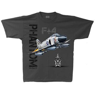 F-4 Phantom II USAF T-Shirt Charcoal Grey LARGE - Click Image to Close