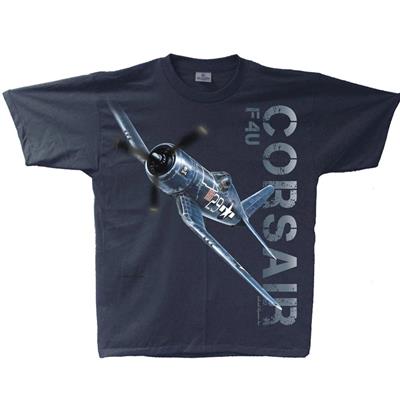 F4U Corsair T-Shirt Navy SMALL - Click Image to Close