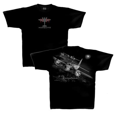 De Havilland Mosquito Special Edition T-Shirt Black SMALL DISCONTINUED - Click Image to Close