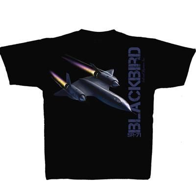 Lockheed SR-71 Blackbird T-Shirt Black SMALL - Click Image to Close