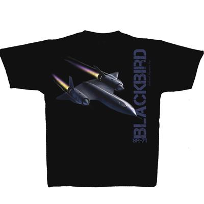 Lockheed SR-71 Blackbird T-Shirt Black YOUTH SMALL 6-8 - Click Image to Close