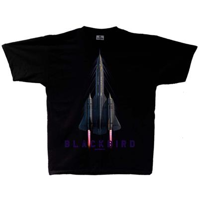 Lockheed SR-71 Blackbird Pure Vertical T-Shirt Black YOUTH MEDIUM 10-12 - Click Image to Close