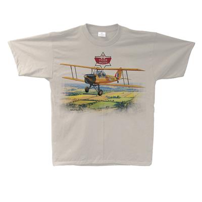 Tiger Moth T-Shirt Sand LARGE - Click Image to Close