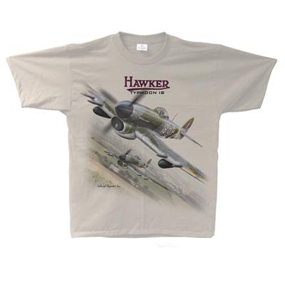 Hawker Typhoon 1B T-Shirt Sand LARGE - Click Image to Close