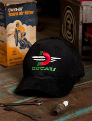 Ducati D Cap Black - Click Image to Close