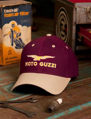 Moto Guzzi Cap Maroon - Click Image to Close