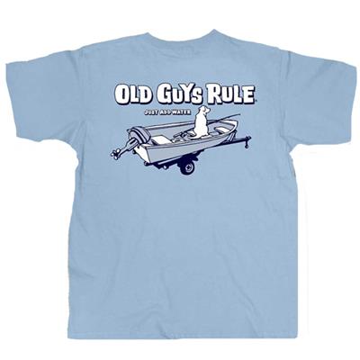 Old Guys Rule - Just Add Water T-Shirt Light Blue Large - Click Image to Close