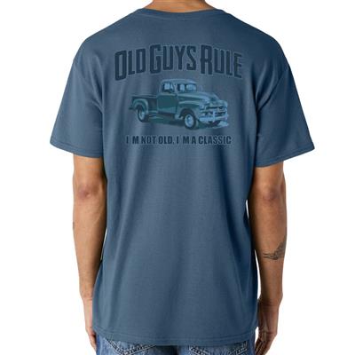 Old Guys Rule - I'm A Classic T-Shirt Indigo LARGE - Click Image to Close