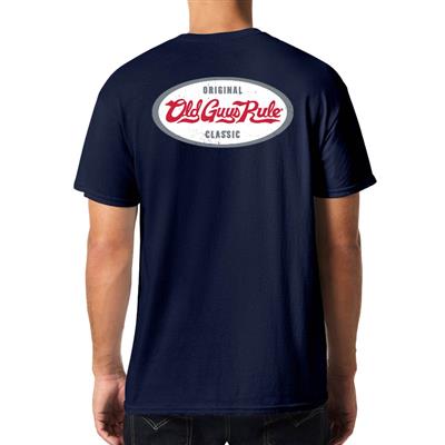 Old Guys Rule - Original Classic T-Shirt Navy Blue LARGE - Click Image to Close