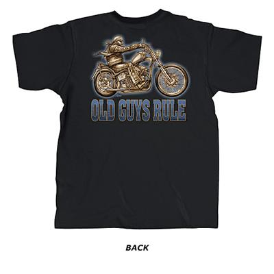 Old Guys Rule - Easy Rider T-Shirt Black 2X-Large - Click Image to Close