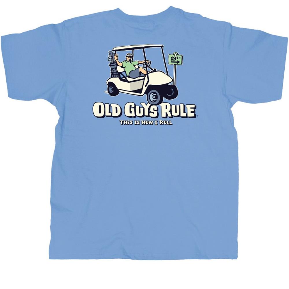 Old Guys Rule - This Is How I Roll T-Shirt Blue 2X-Large - Click Image to Close