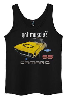 Camaro SS Got Muscle Singlet Black SMALL - Click Image to Close