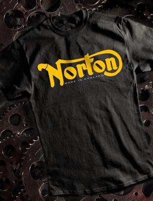 Norton - Made In England T-Shirt Black LARGE - Click Image to Close