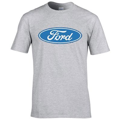 Ford Blue Oval T-Shirt Grey 3X-LARGE - Click Image to Close
