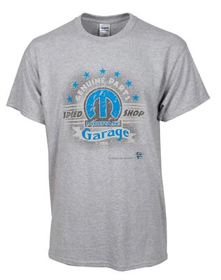 Genuine Parts Mopar Garage T-Shirt Light Grey LARGE - Click Image to Close