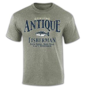 Genuine Antique Fisherman T-Shirt Green MEDIUM