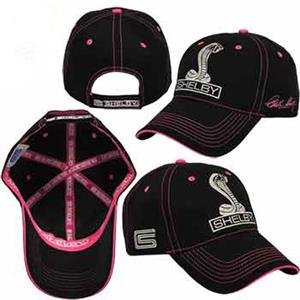 Shelby Cobra Signature Cap Black And Pink - Click Image to Close