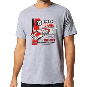 Torana LX A9X 05 1978-79 Bathurst Winner T-Shirt Grey LARGE