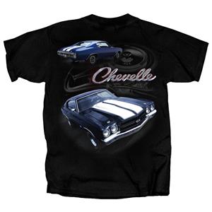 Chevelle Engine Block T-Shirt Black 2X-LARGE