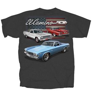 El Camino Flag T-Shirt Grey X-LARGE