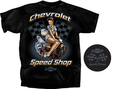 Chevrolet Speed Shop T-Shirt Black 2X-LARGE