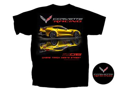 Corvette Racing C7 Z06 T-Shirt Black LARGE