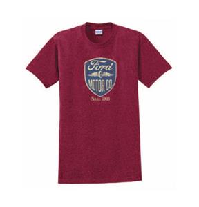 Ford Motor Co Wings Badge T-Shirt Red MEDIUM